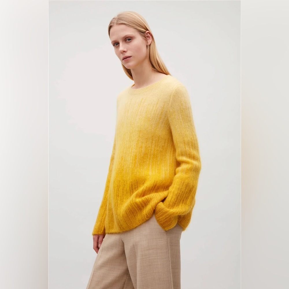 COS Gold Ombre Mohair Pullover